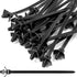 50 Pcs Black Nylon Push Mount Cable Zip Tie, 120mm / 4.7 Inch Arrow Push Mount Cable Ties for Multi-Purpose Use