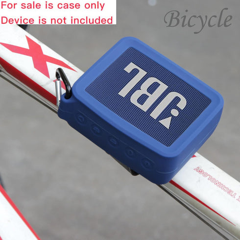 Hermitshell Travel Case for JBL GO2 - Waterproof Ultra Portable Bluetooth Speaker (Blue 3, Case for Silicone Case)