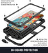 MIYI Waterproof Case for Samsung Galaxy S21 Plus/S21+ 5G, Heavy Duty Military Protector Cover, Black