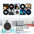 Ceihoit 1080P Mini CD DVD Player for TV Bluetooth CD/DVD Player with HDMI AV Cables, Built-in Speakers, USB & AUX