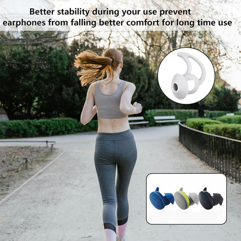 Earbud Replacement Tips, Silicone Caps Compatible with Bose Quietcomfort and Sport Headphones (3 Pairs S M L)