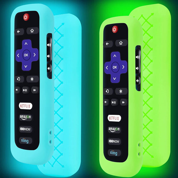 Lambcare 2 Pack Remote Case for Roku, Battery Cover for TCL Roku Smart