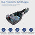USB C Car Charger with Voltage Display, 20W PD Fast Car Charger & USB 5V 2.4A Adapter, Car Voltmeter Battery Monitor