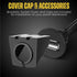 TNP USB Flush Mount Cable with Buckle, Dashboard Panel 1 Port USB Socket Plug Connector, Water Resistant (1.8M / 6FT)