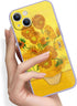 Sunflower iPhone 14 Plus Case for Women, Van Gogh Aesthetic Art Cute Waterproof Protective Case (6.7 inch)