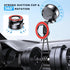 MOKPR 16 15 14 13 12 Car Phone Holder for Magsafe, Vacuum Magnetic Car Phone Mount Foldable Hands-Free Suction Cup