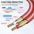 2 4 25 to Channel Male RCA Car Audio Cable Ft, Bi-Directional Y Splitter RCA Adapter Interconnect Cord, OFC Shielded