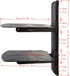 VideoSecu 2 MDVD04B WP6 Shelf DVD DVR VCR Wall Mount Bracket Component Shelf for DVD Player DDS Receiver Video Audio