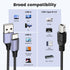 2in1 5Feet/1.5M MOSWAG USB C to B Printer Cable With USB A-Male to B-Male Cable Compatible With MacBook Pro, HP, Canon