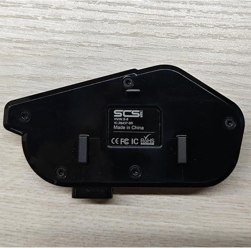 Motorcycle Bluetooth Intercom Helmet Headset, Music Sharing for 2 Riders, Waterproof IP67