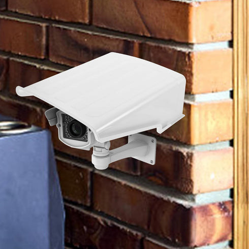 Homoyoyo Outdoor Universal Camera Dust Cover, Sun Rain Shield for Security Cameras, White