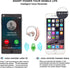 Wireless Headset with Mic - Comfy Wireless Earbud with 8 Hrs HiFi Sound, Compatible with Android/iPhone, Rose Gold