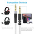 Cloud Alpha Replacement Audio Aux Cord for HyperX and Logitech Gaming Headsets, White