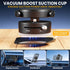 TREEFIA 360 Upgraded Adjustable Vacuum Magnetic Phone Holder, Vacuum Suction Magnetic Phone Mount with Clamp Foldable