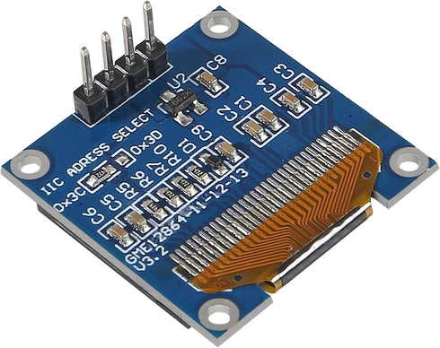 AITRIP 10 0.96 Inch I2C 12864 128x64 SSD1306 Pieces OLED IIC Display Module Pixel Mini Self-Luminous OLED Screen Board
