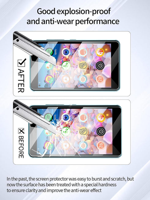 UYRUREL M4S MP3 4.0 MP3 3 Pack. Screen Protector for Luoran Kids Player Music Player, High-definition Scratch Resistant