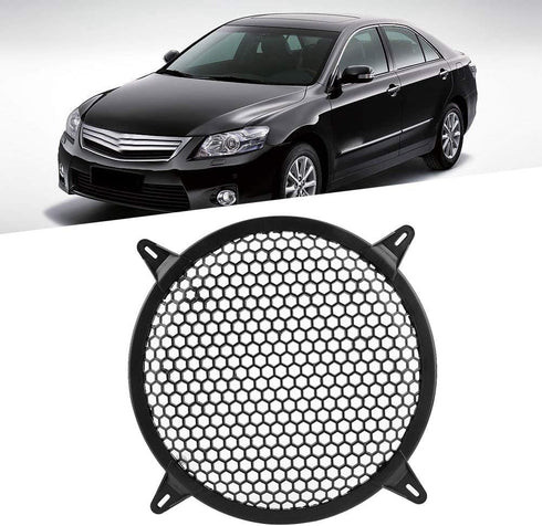 10in KIMISS Speaker Grill Cover, Circular Speaker Cover, SubWoofer Plastic Mesh Cover, Car Audio Cover Guard Woofer