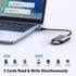 UGREEN USB SD Card Reader, USB 3.0 to Micro SD Card Reader Adapter, Aluminum Multi 2-in-1 for Camera SD MicroSD