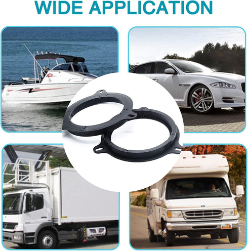 6.5 Inch Speaker Spacer: 4/5 Inch Depth Speaker Adapter Rings Compatible with Nissan Teana Livina Tiida Sylphy - 2-PCS