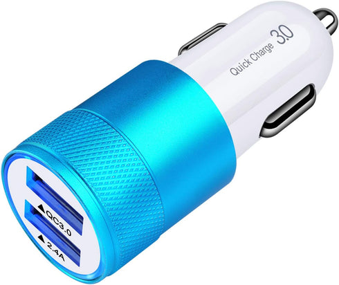 Fast Car Charger, Quick Charging 5.4A/30W USB Car Charger Adapter with 2 Port for Samsung Galaxy S23 S22 S21 S20 Ultra