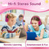 2023 Bluetooth Kids Headphones Fit for Aged 3-21, Colorful LED Lights Comfort Wireless Headphones with Microphone 94dB Volume Limited for School/iPad/PC/TV/Cellphones, Wired & TF Card Mode, Hot Red