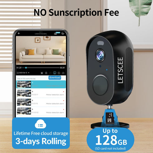 Wireless Security Cameras for Indoor/Outdoor, Alexa Home Security Cameras with Night Vision, 2-Way Audio, Motion