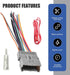 DACIRTY Pack-3 Hummer Car Radio Wiring Harness Adapter, Audio Modification Pigtail Connector Plug, Stereo Wiring