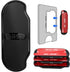3PCS Detachable Sticky Plastic Part Strips Replacement for Pops Wallet+, Adhesive Base with Extra 3Pack 3M Tapes Black
