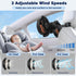 5V/2A 3 360 Hayousui Backseat Car Fan for Kids: Battery & USB Powered Rear Seat Car Cooling Fans, Speed Independent