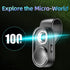 100x Mini Pocket Microscope for Phone, Smartphone Microscope with LED Light, Lens Protective Cover for Android OS