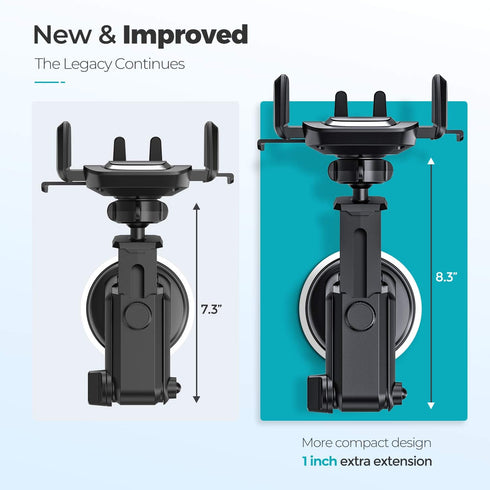 ORIbox Car Phone Mount, Dashboard Holder with Washable Strong Sticky Gel Pad for All Cell Phones.