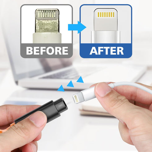 iPhone Cleaning Kit for Charging Port, Multi-Tool Cleaner for iPhone, iPad, Connectors, with Storage Case