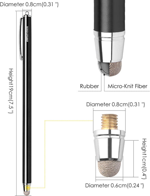 Dimples Excel Stylus Pen Styluses Pens Long Extra Universal Pencil Capacitive Stylus Tablets Tablet Touch Screen