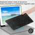 Ultra-Slim Portable Bluetooth Keyboard and Mouse Combo, Compact Rechargeable Wireless Set for iPad Pro/Mac OS/Windows