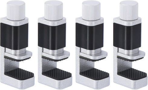 MECCANIXITY Phone Repair Clamp, Adjustable Fastening Clip for Tablet LCD Screen Replacement, Pack of 4 (Silver+Black)