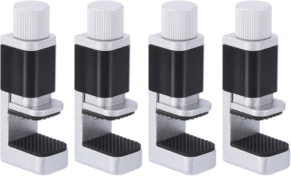 MECCANIXITY Phone Repair Clamp, Adjustable Fastening Clip for Tablet LCD Screen Replacement, Pack of 4 (Silver+Black)
