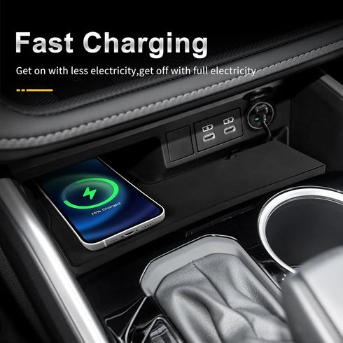 Wireless Phone Charging Pad Silicone Material Dual Charging Ports 15W Adapter for Smartphone Phone for Toyota