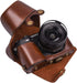 XEVN for Sony A6400 Case, Premium PU Full Body Leather Camera Case Bag for Sony Alpha A6300 A6000 A6100 A6400 with