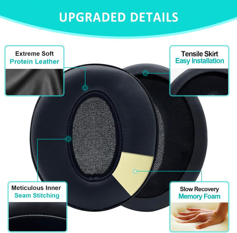 HD 4.50BT Replacement Earpads for Sennheiser HD 4.50 BT, HD4.50BTNC, HD4.40BT, Soft Leather Cushions