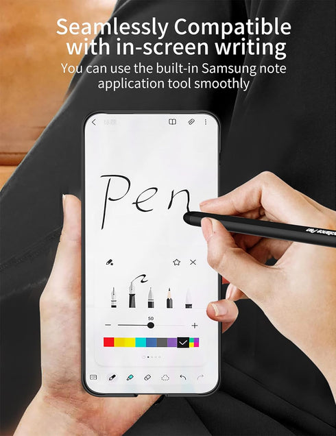Samsung Galaxy S24 Plus Case with Pen and Adjustable Kickstand, Anti-Shock, Slim Texture Case, Supports Wireless