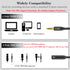 DUKABEL DC4 3.5mm TRS to TRRS Adapter Cable, Microphone Audio Adapter, TRS Female to TRRS Male Converter for Smartphone, PS4, Tablet, Laptop