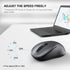 WisFox 2.4G Wireless Mouse for Laptop, Ergonomic Computer Mouse with USB Receiver and 3 Adjustable Levels, 6 Button