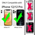 TENOC Phone Case Compatible with iPhone 12 & iPhone 12 Pro, Clear Case Non-Yellowing Protective Bumper Hard Back Cover for 6.1 Inch