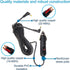 HQRP 12-Volt Car Charger Compatible with Yaesu FT-817 FT-817ND VX-8 VX-8R VX-8E VX-8GR VXA-150 VXA-210 VXA-220 VXA-300