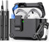 Inesore Compatible with AirPods 4th Generation Case with Cleaner Kit, Automatic Snap Switch Secure Charging Cover