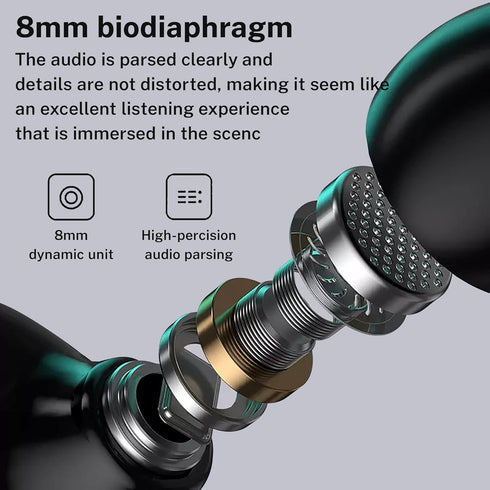 M41 Bluetooth Ear Buds, True Wireless Earbuds, 120Hrs Playback, IPX7 Waterproof, Bluetooth Earphones (Black)
