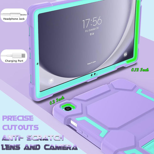 Rugged Case for Samsung Galaxy Tab A9+/ A9 Plus 11 inch 2023 - Heavy Duty Shockproof Protective Cover