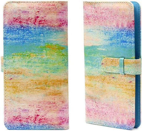 96 Pocket Mini Film PU Leather Photo Album for Fujifilm Instax Mini 9 8 90 8+ 26 7s Instant Camera Film, Crayon Rainbow