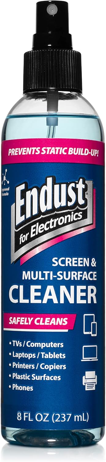 Endust for Electronics, Anti-Static Screen & Multi-Surface Cleaner, 8 Fl oz
