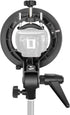 NEEWER S Type Bracket Holder with Bowens Mount for Square Head Flash Speedlite, Compatible with Godox AD200Pro